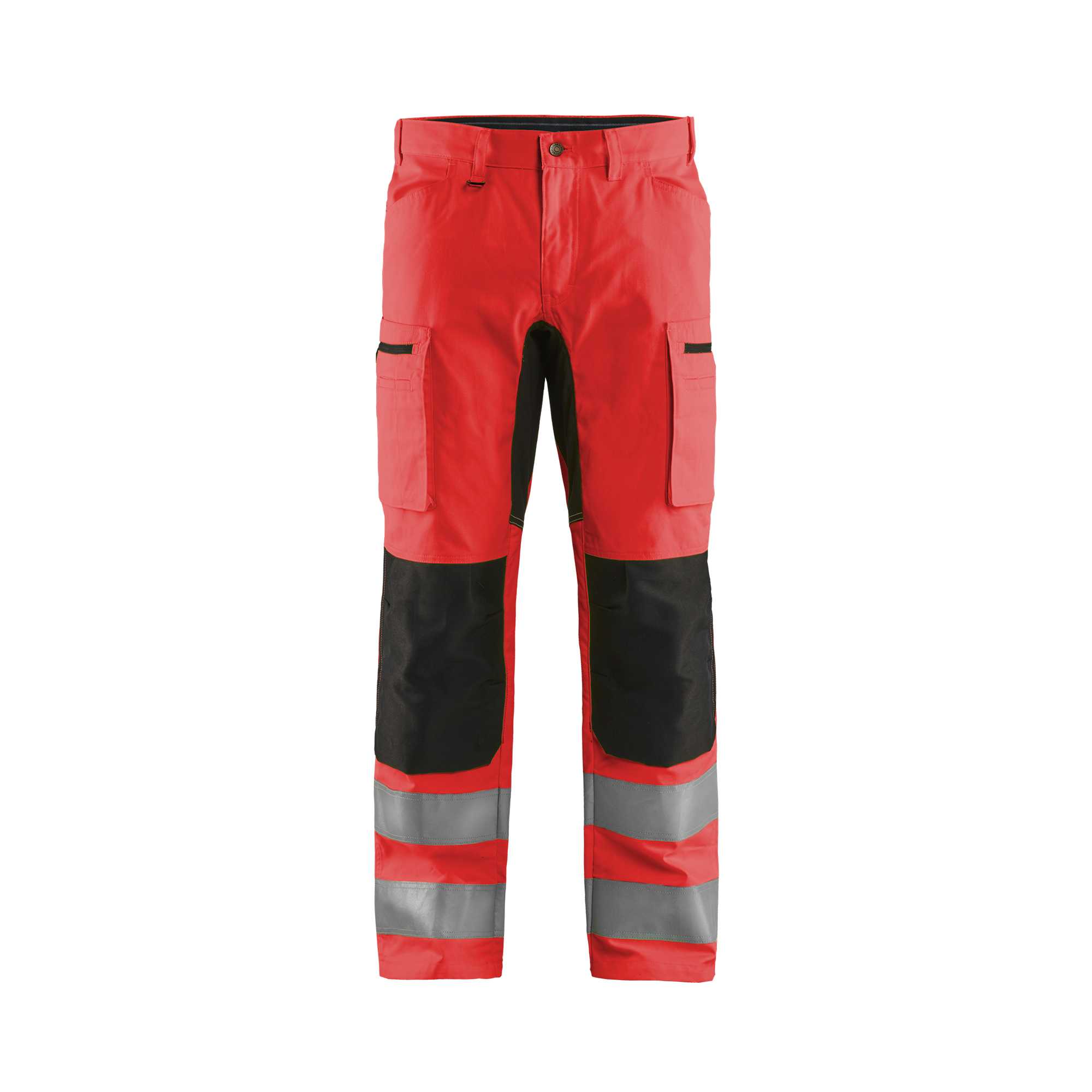 BLAKLADER 15851811 | Hi Vis trousers with stretch Hi Vis Reflective Work Trousers Men - Class 2 Certified