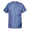 SIR SAFETY CARDIO mod. SCRUB TOP Short Sleeve Work Shirt MEN - 100% Cotton
