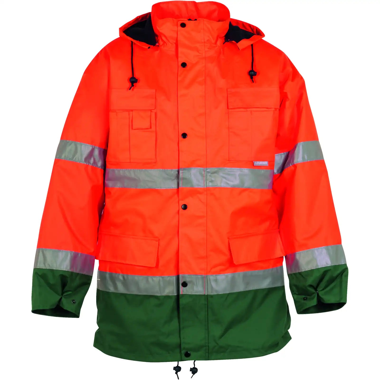 Planam Warnschutz Parka orange/grün 4XL orange/grün - Vorschaubild