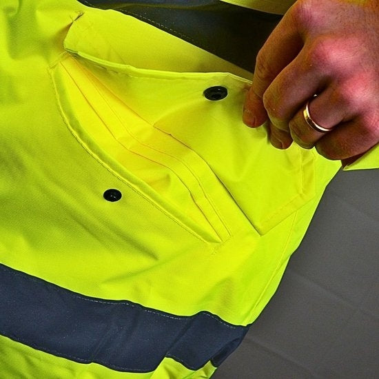 SUPER ESSENTIAL JACKET - Class 3 - Hi-Vis Reflective Bands - Quilted Padding - Image 13