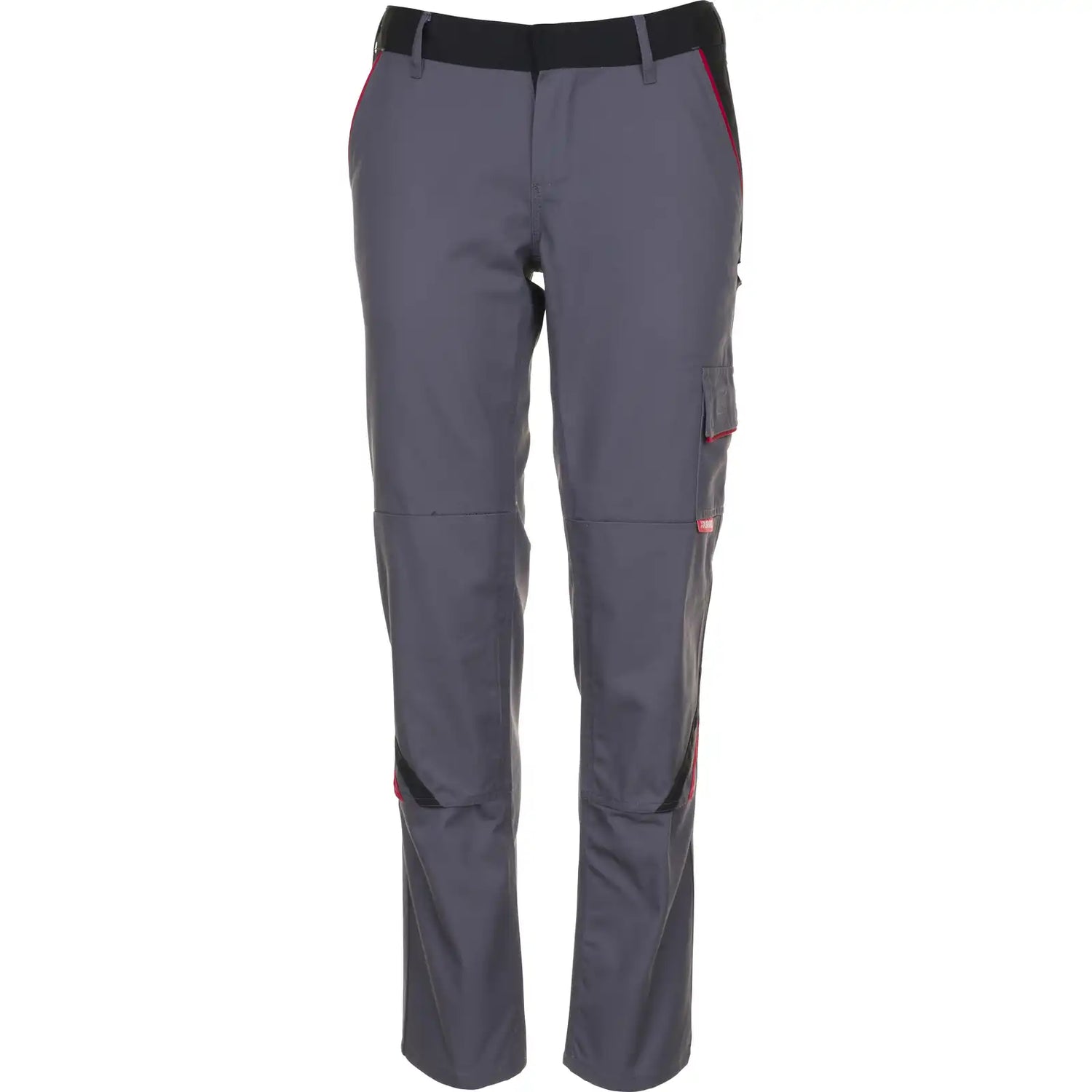 Planam Highline Damen Bundhose schiefer/schwarz/rot 34 schiefer/schwarz/rot - Vorschaubild