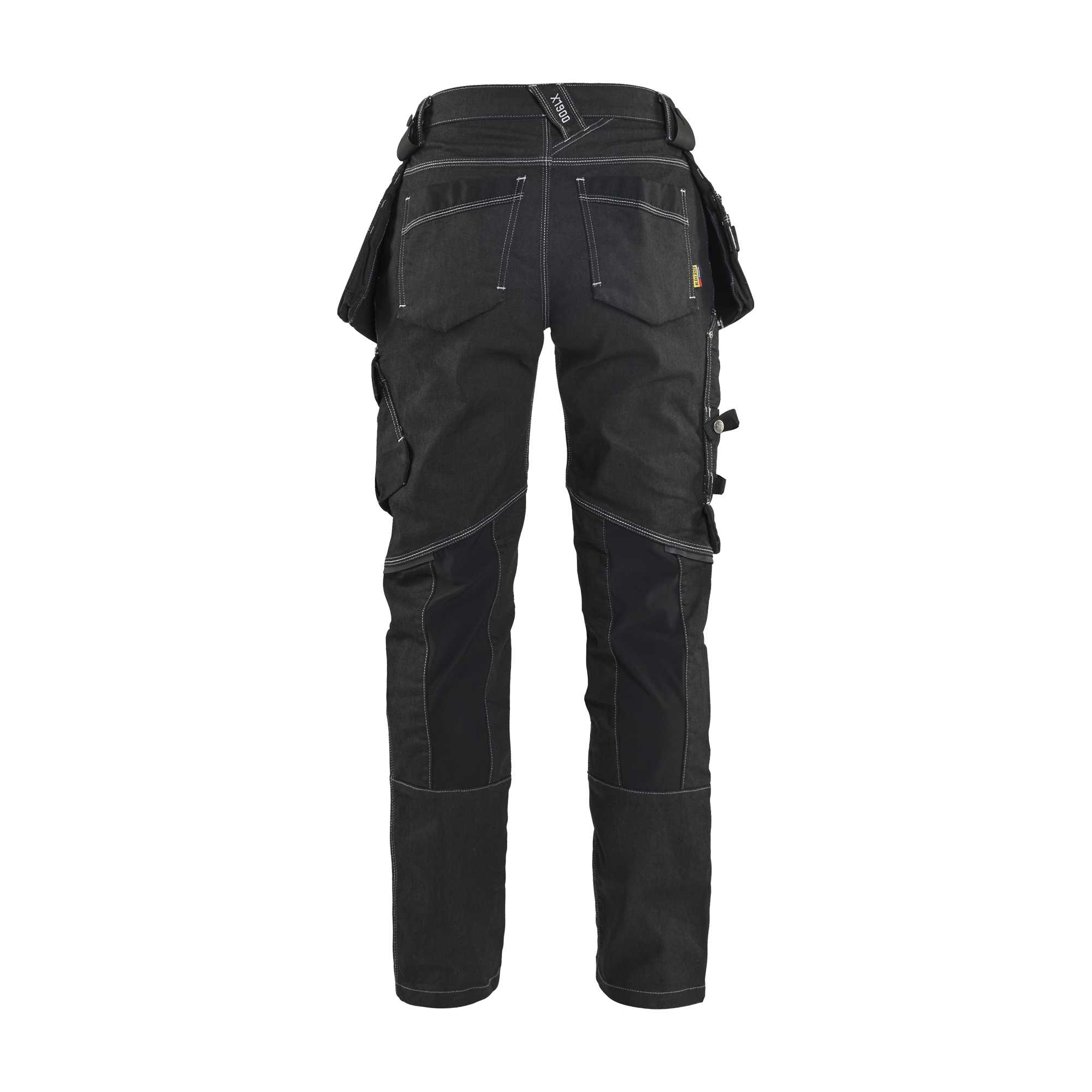 BLAKLADER 79901141 Women's Craftsman Trousers X1900 Stretch Work Trousers Women - Cordura Denim