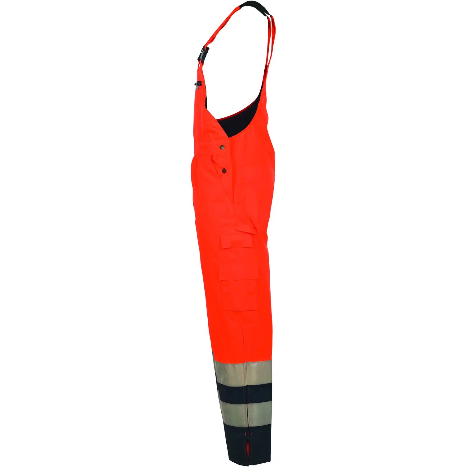 Planam Warnschutz Winterlatzhose orange/marine S orange/marine - Produktbild ohne Model