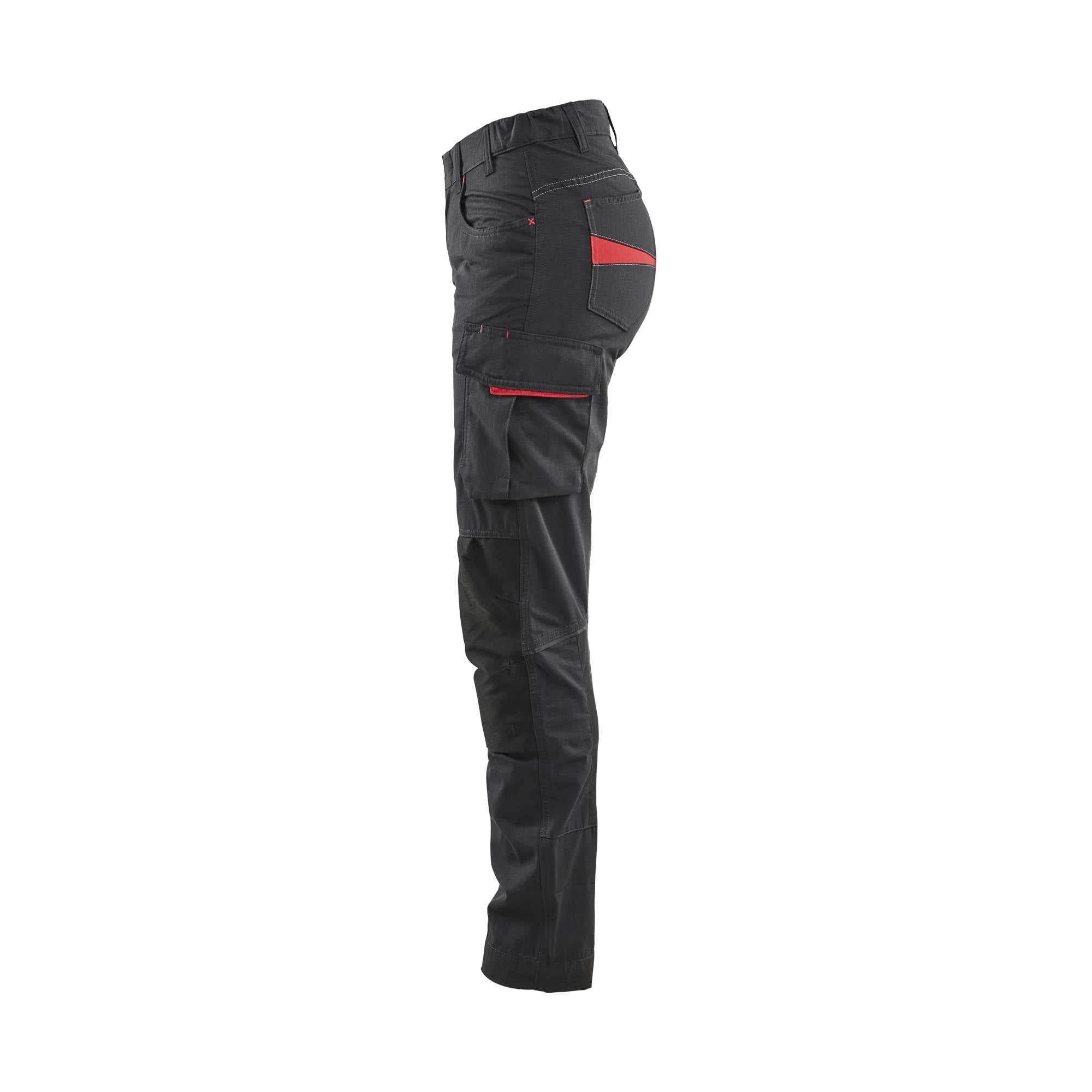 BLAKLADER 71951330 | Dames servicetrousers met stretch Hi Vis Reflecterende Werkbroek Dames - Ripstopstof