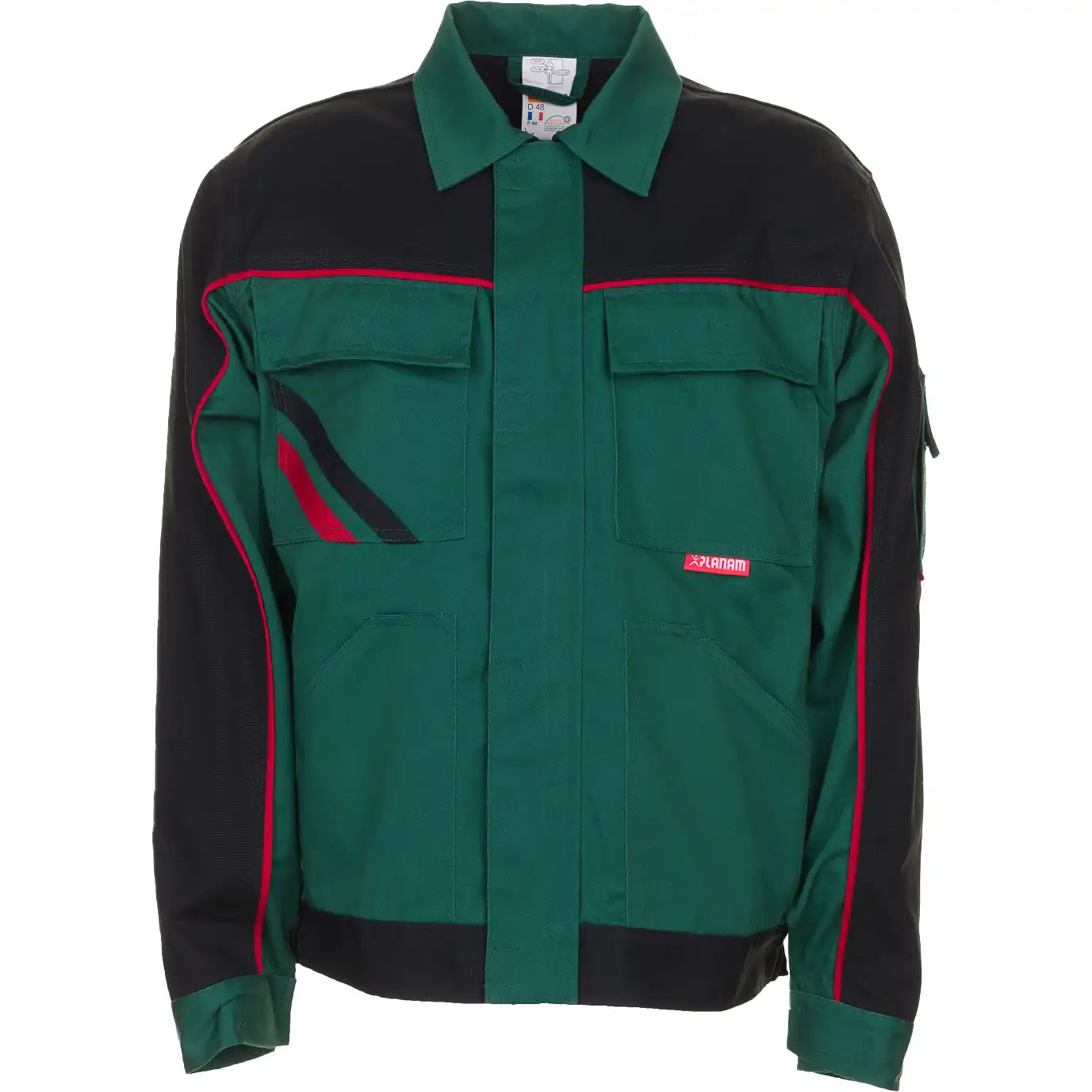 Planam Highline Bundjacke grün/schwarz/rot 102 grün/schwarz/rot - Vorschaubild