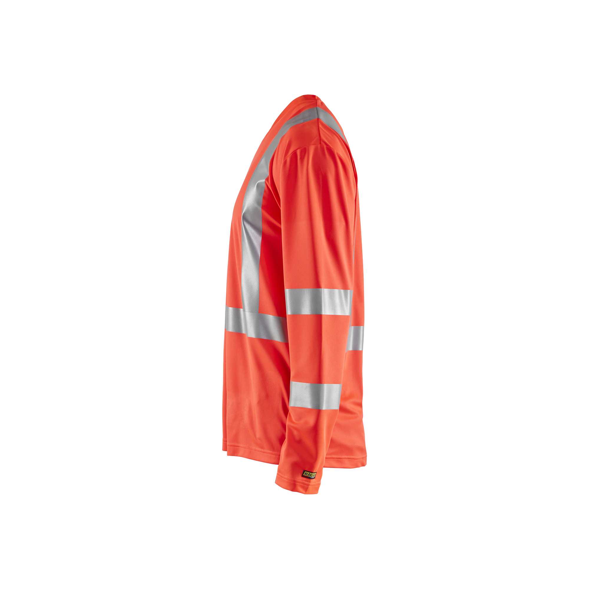 BLAKLADER 33831011 Hi Vis UV long sleeved T shirt Hi Vis Reflective Long Sleeve Work T-Shirt MEN - 100% Polyester
