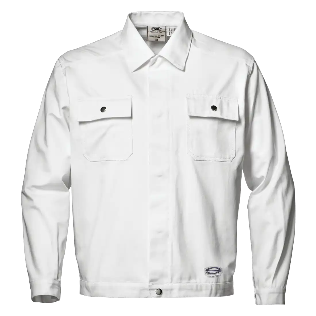 SYMBOL SHORT JACKET - Metal-Detectable Buttons - Reinforced Seams - Sanforized Cotton - Image 1