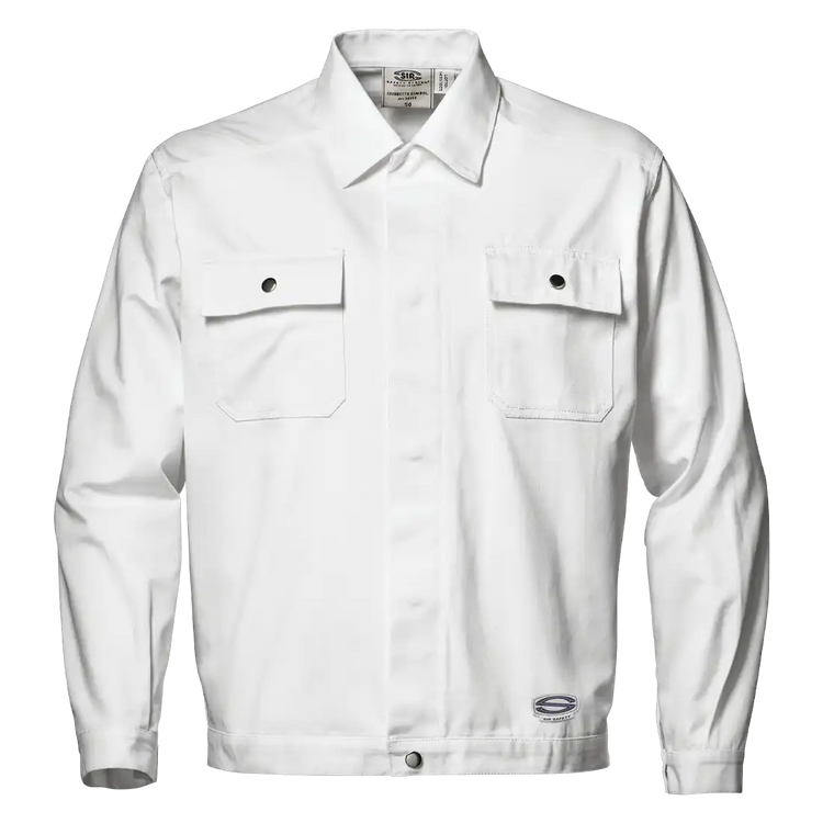 SYMBOL SHORT JACKET - Metal-Detectable Buttons - Reinforced Seams - Sanforized Cotton - Image 1