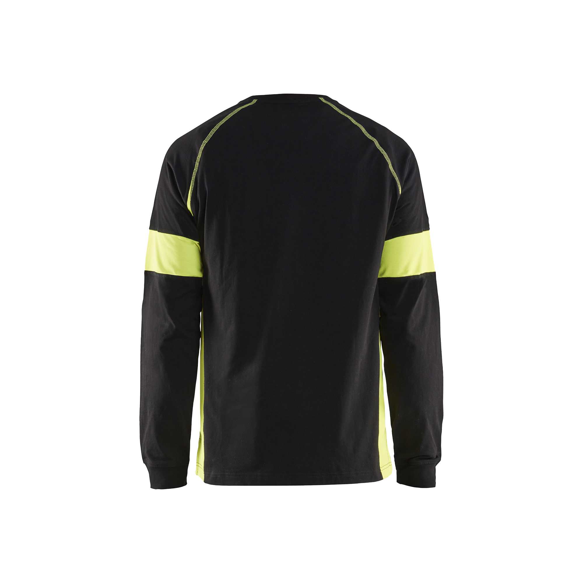 BLAKLADER 35201030 Long sleeved T shirt Hi Vis Reflective Long Sleeve Work T-Shirt MEN - 100% Cotton