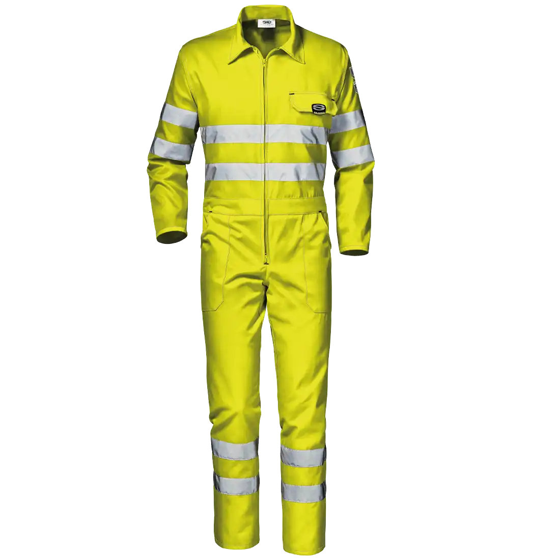 SIR SAFETY MISTRAL Hi Vis Reflective Work Coverall Men - Breathable Cotton Blend