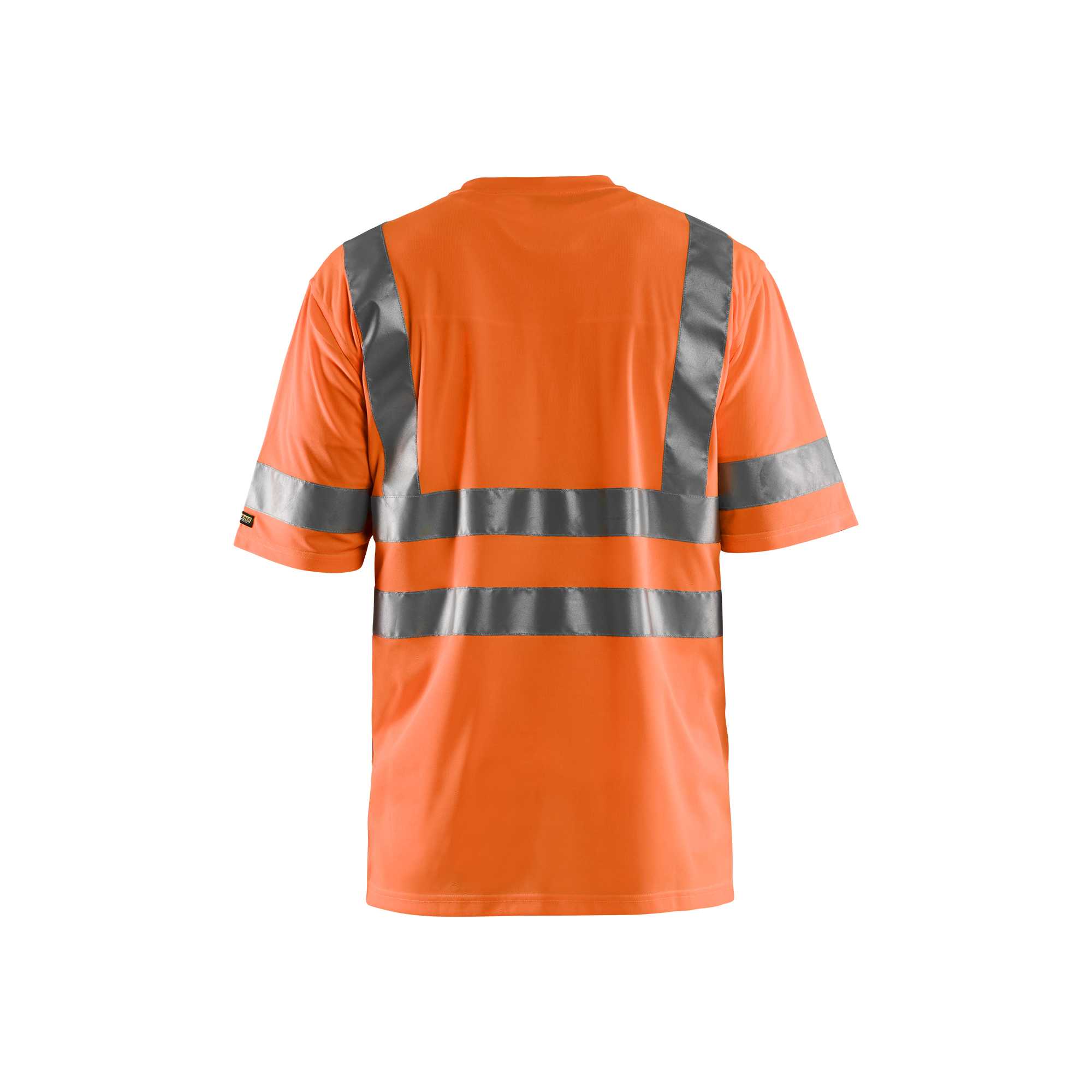 BLAKLADER 34131009 Hi Vis T shirt Hi Vis Reflective Short Sleeve Work T-Shirt MEN - 100% Polyester