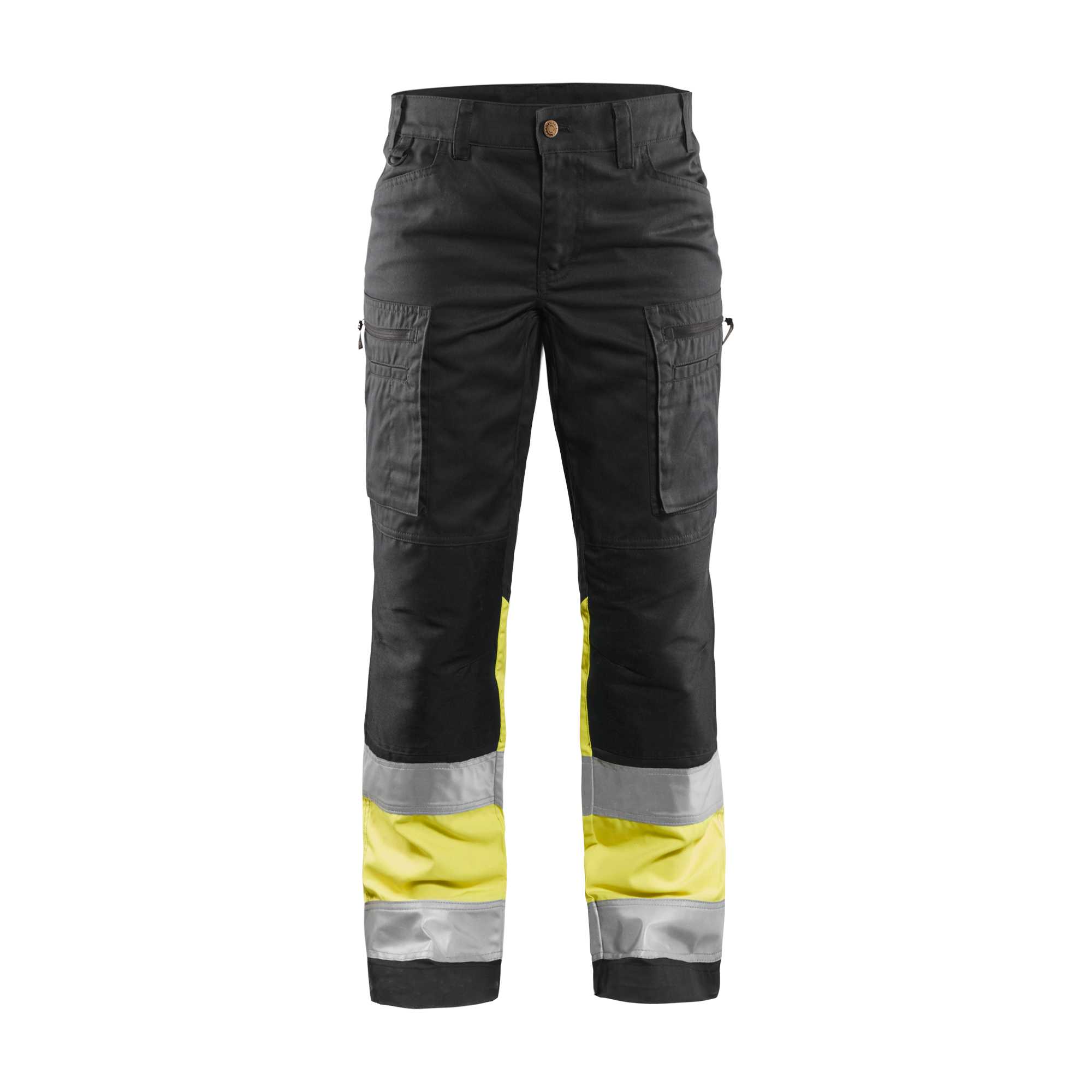 BLAKLADER 71611811 | Damen Warnschutzhose mit Stretch Warnschutz Reflektierende Arbeitshose Damen - Klasse 1 zertifiziert