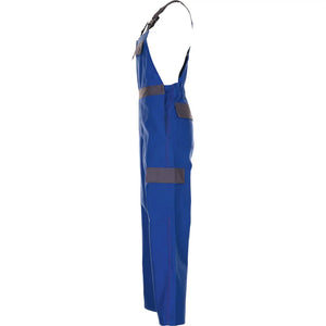 Planam Major Protect Latzhose kornblumenblau/grau 102 kornblumenblau/grau - Produktbild ohne Model