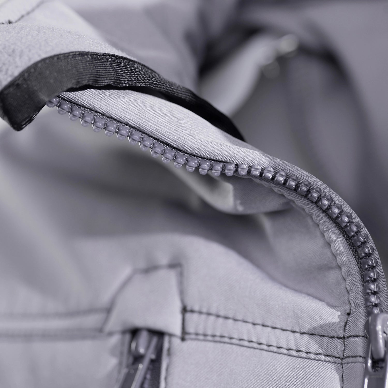 TMG Kult Worker Softshell jacket light grey - KW-220020_Softshelljacke_mittelgrau_Kragen_1920x1920