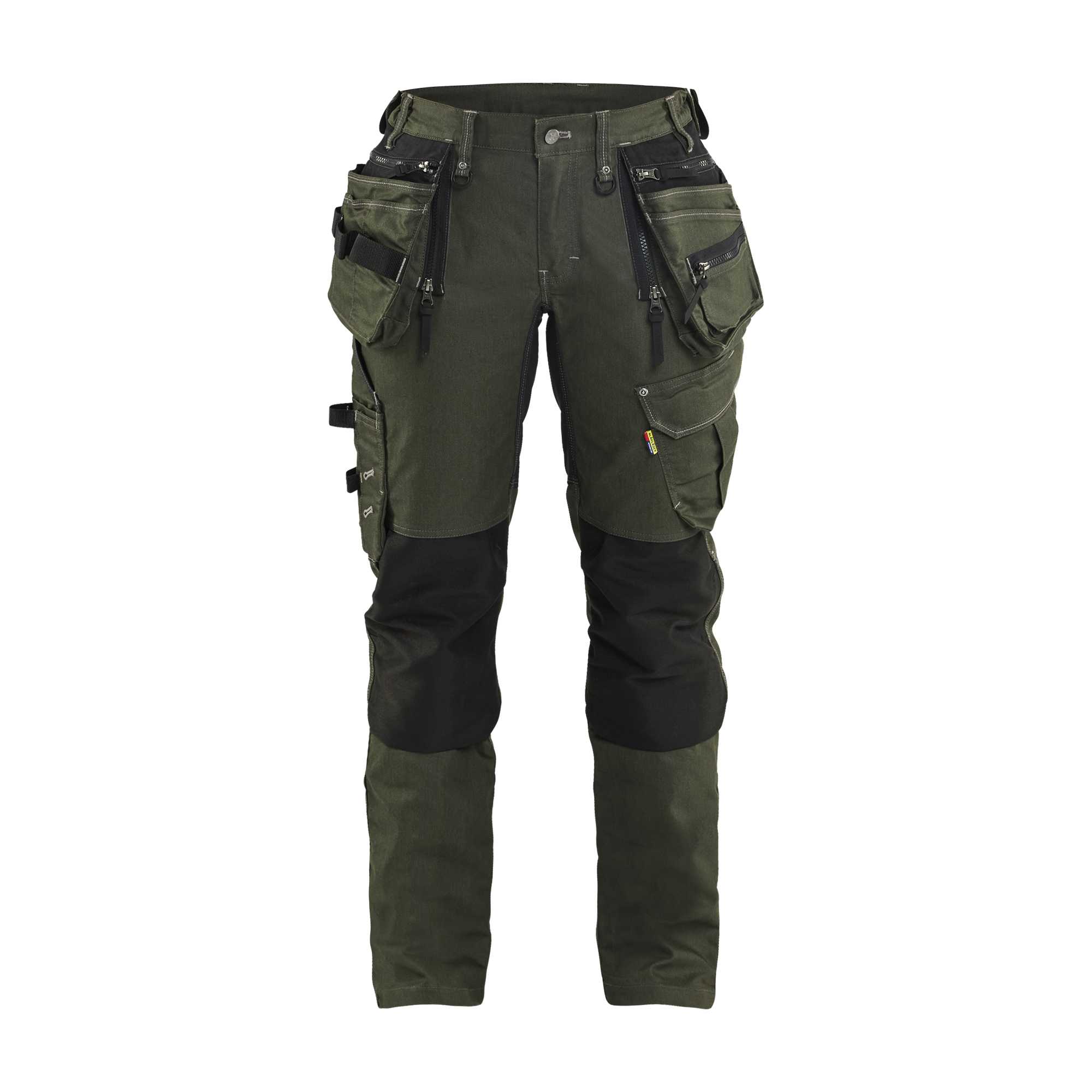 BLAKLADER 79901141 Women's Craftsman Trousers X1900 Stretch Work Trousers Women - Cordura Denim