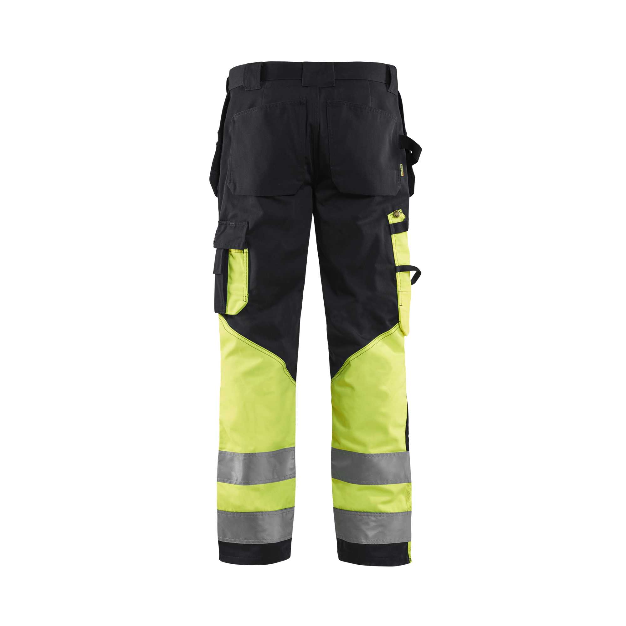 BLAKLADER 15291370 | Warnschutz-Hose Warnschutz-Reflex-Arbeitshose Herren - 100% Baumwolle