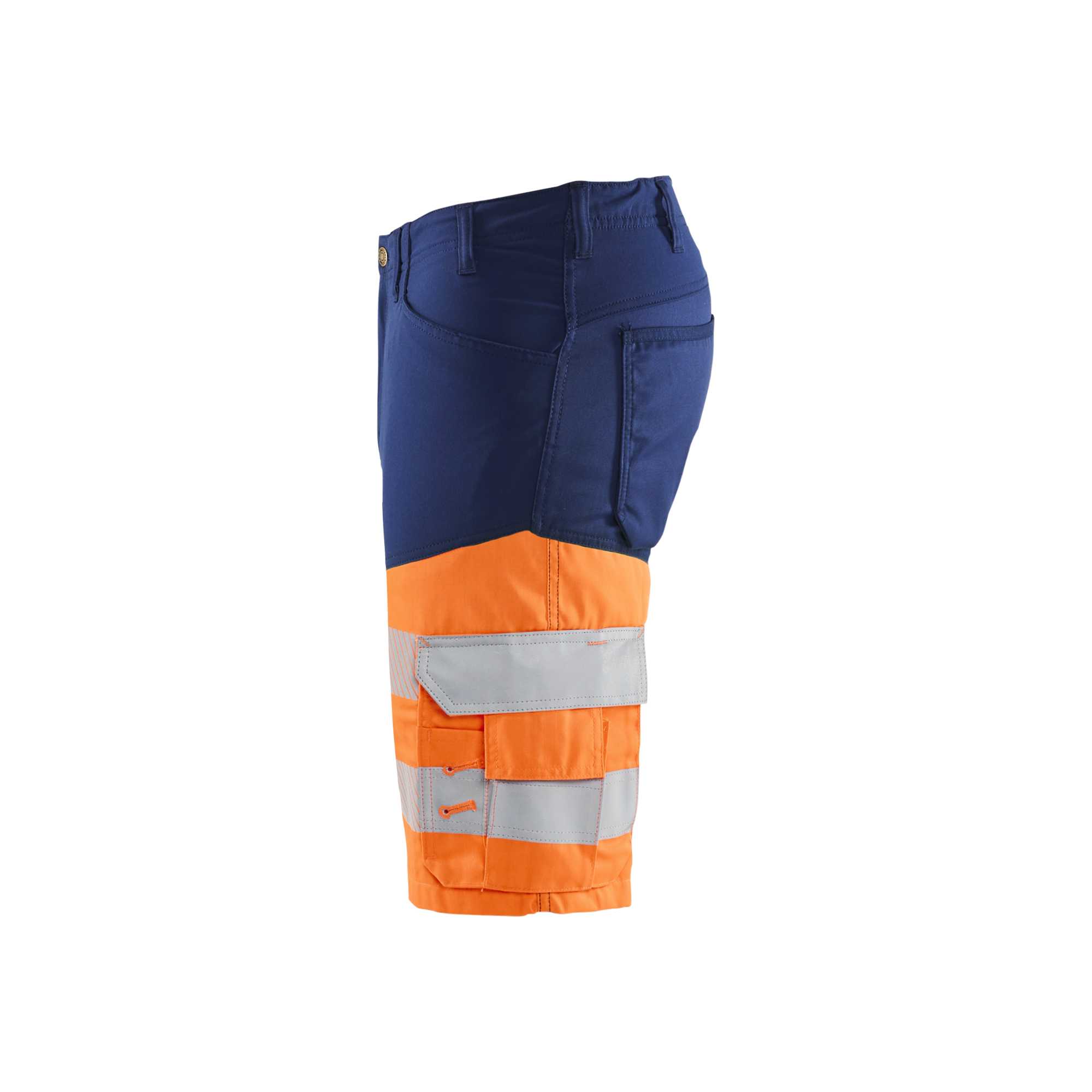 BLAKLADER 15411811 | Hi Vis shorts with stretch Hi Vis Reflective Work Shorts Men - Class 1 Certified
