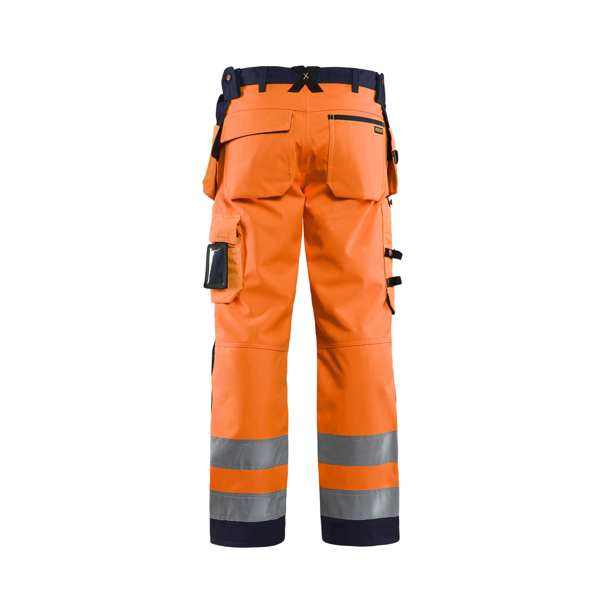 BLAKLADER 15672517 Hi Vis Softshell craftsman trousers Hi Vis Reflective Work Trousers Men - Waterproof