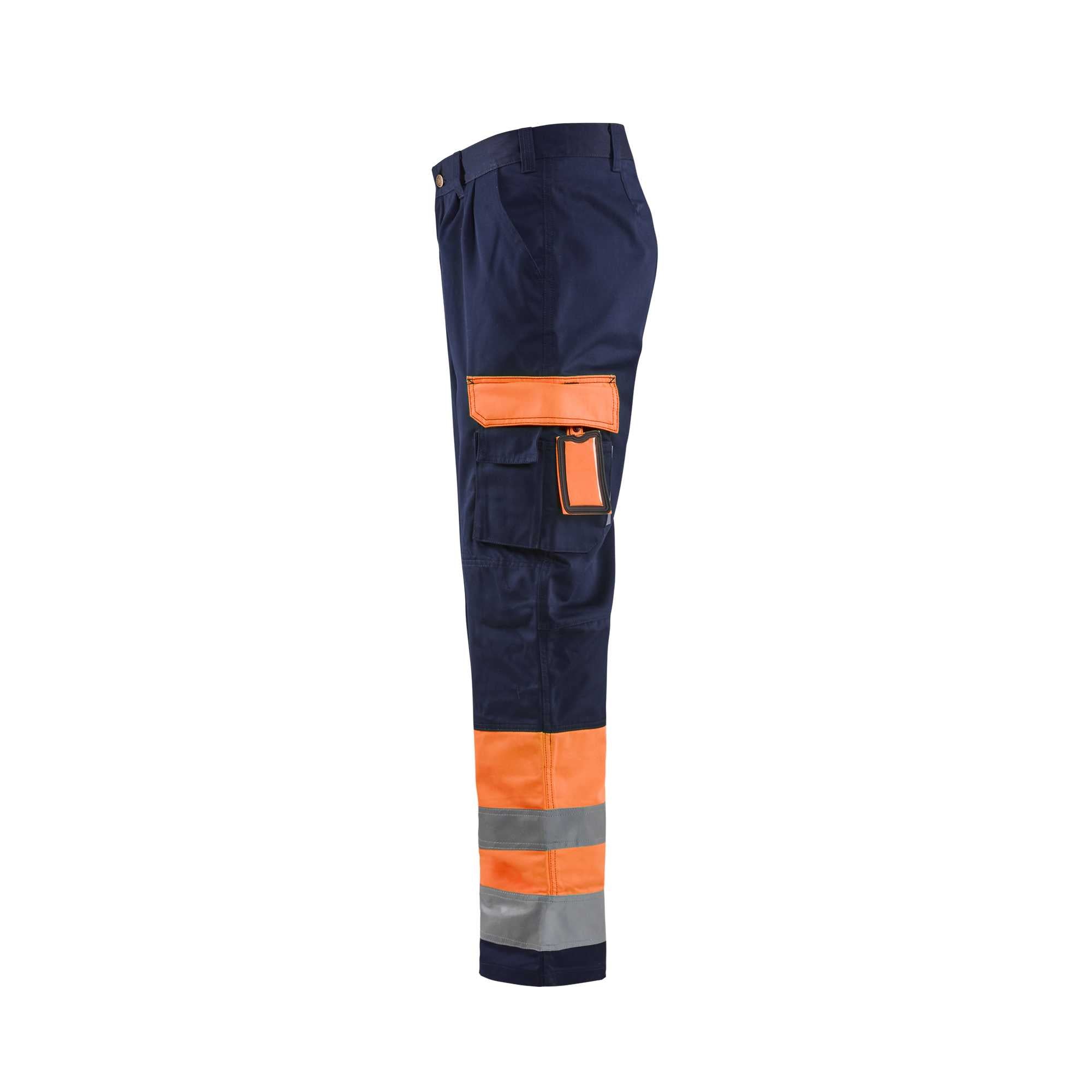 BLAKLADER 15841860 | Hi Vis Trousers Hi Vis Reflective Work Trousers Men - Twill Fabric