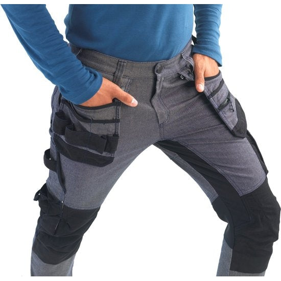 BITCO SCHELDE Workjeans - Water-Repellent - Ultra-Stretch Fabric - Reinforced Knees - Image 6