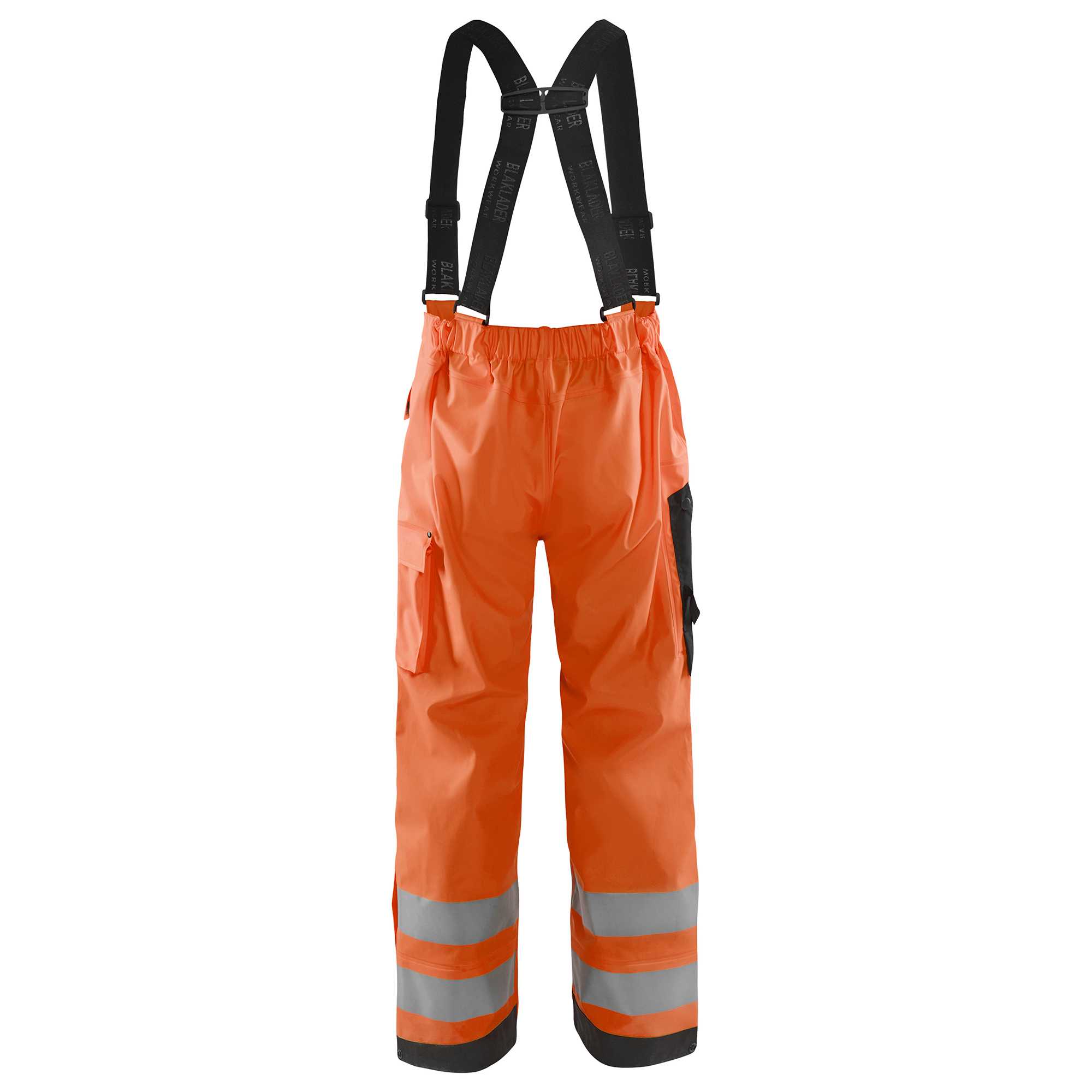 BLAKLADER 13062005 Regenhose Hi Vis Stufe 3 Hi Vis Reflektierende Arbeitshose Herren - Wasserdicht