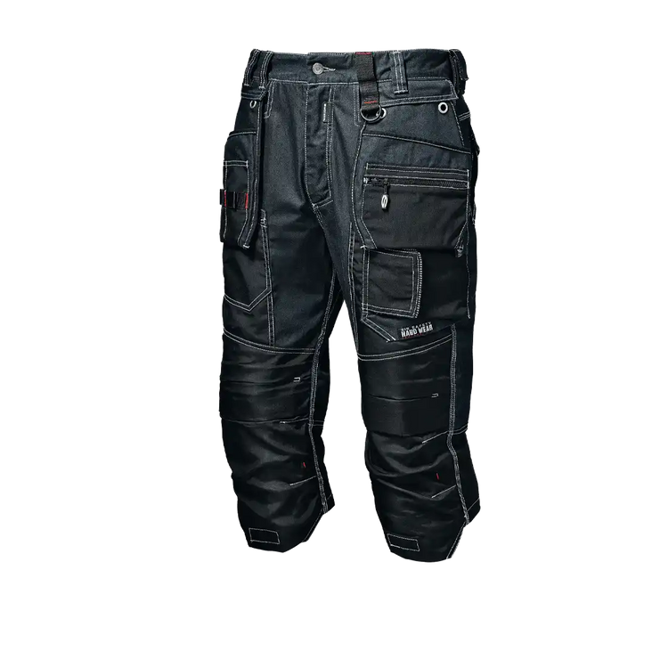 SIR SAFETY HEAVY DENIM CAPRI Arbeitspiraten-Bermuda Herren – Cordura-Verstärkungen