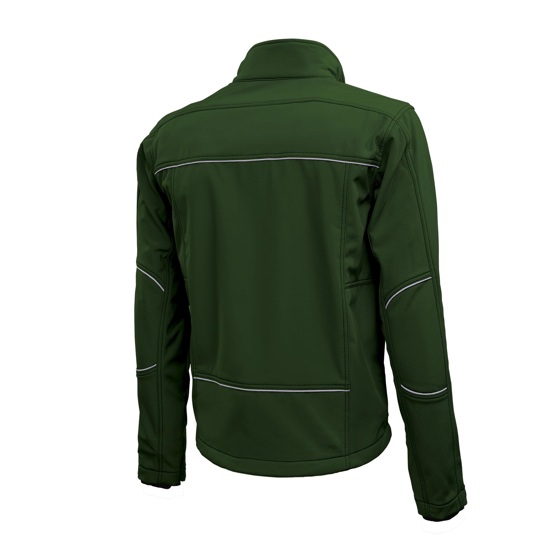 TMG Kult Worker Softshell jacket green - KW-220010_Softshelljacke_gruen_hinten_1920x1920