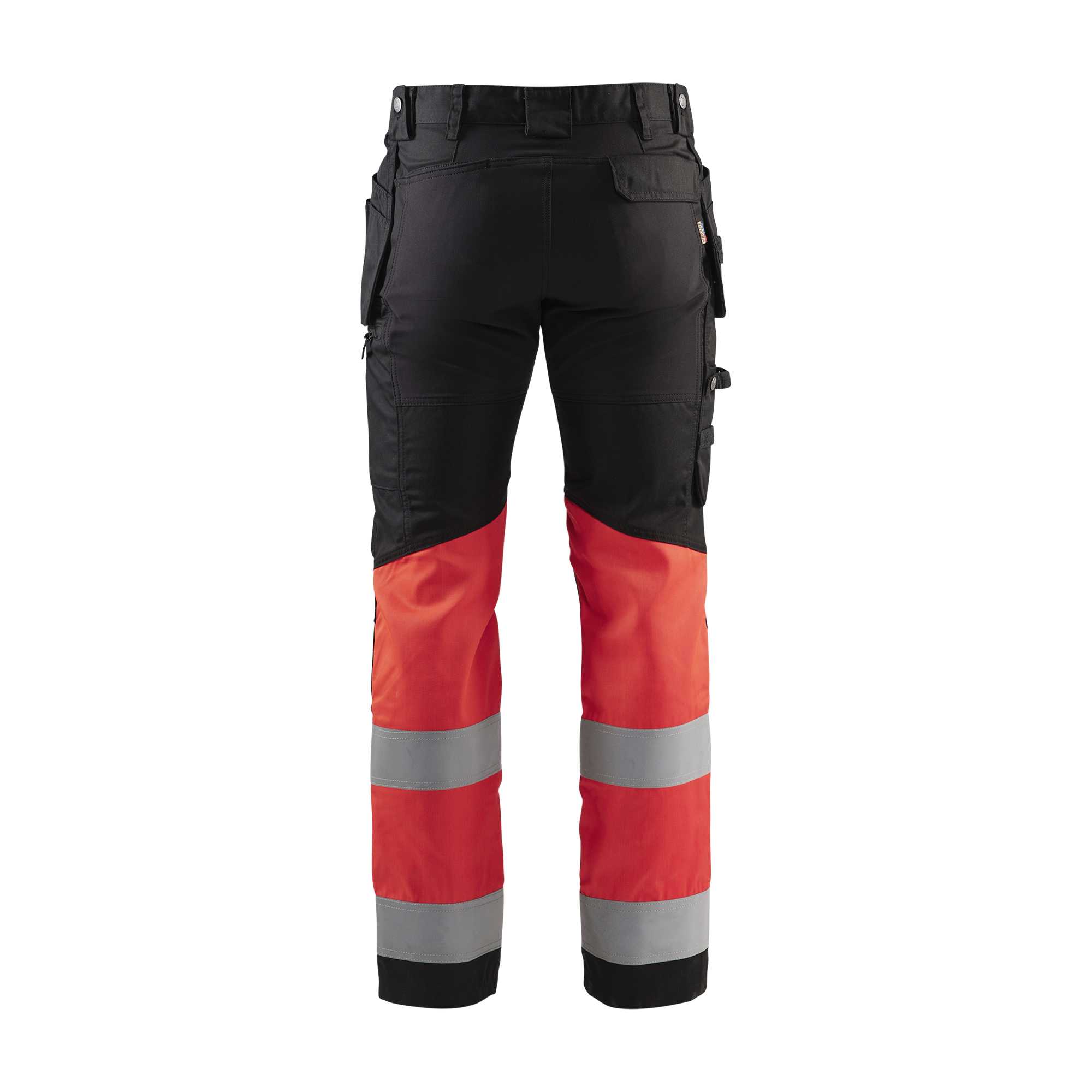BLAKLADER 15581811 | Warnschutz-Hose mit Stretch, Warnschutz-Reflex-Arbeitshose Herren – Stretchgewebe