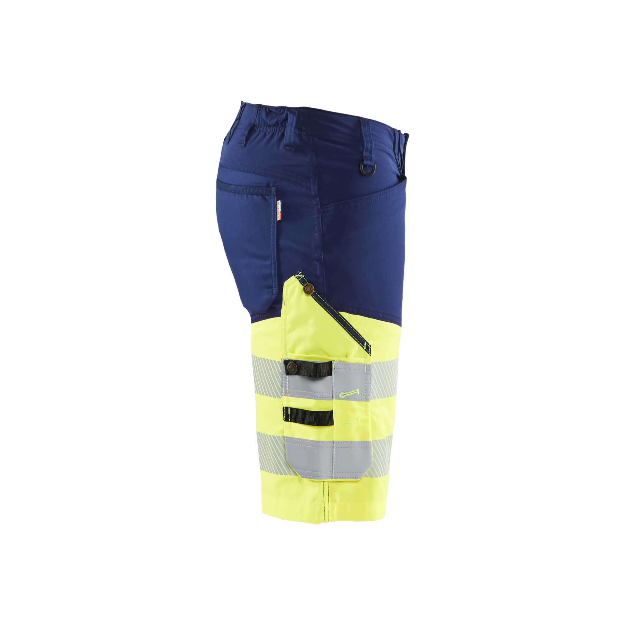 BLAKLADER 15411811 | Hi Vis shorts with stretch Hi Vis Reflective Work Shorts Men - Class 1 Certified