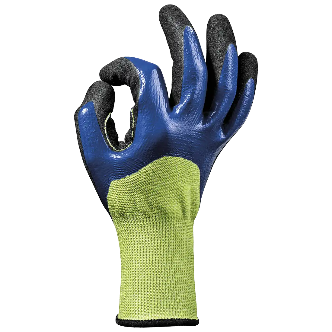 SIR SAFETY PALM SHIELD Work Gloves - Double Nitrile Coating - 12 Pairs