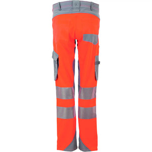 Planam Norit Warnschutz Damen Bundhose orange/zink  36 orange/zink - Produktbild ohne Model