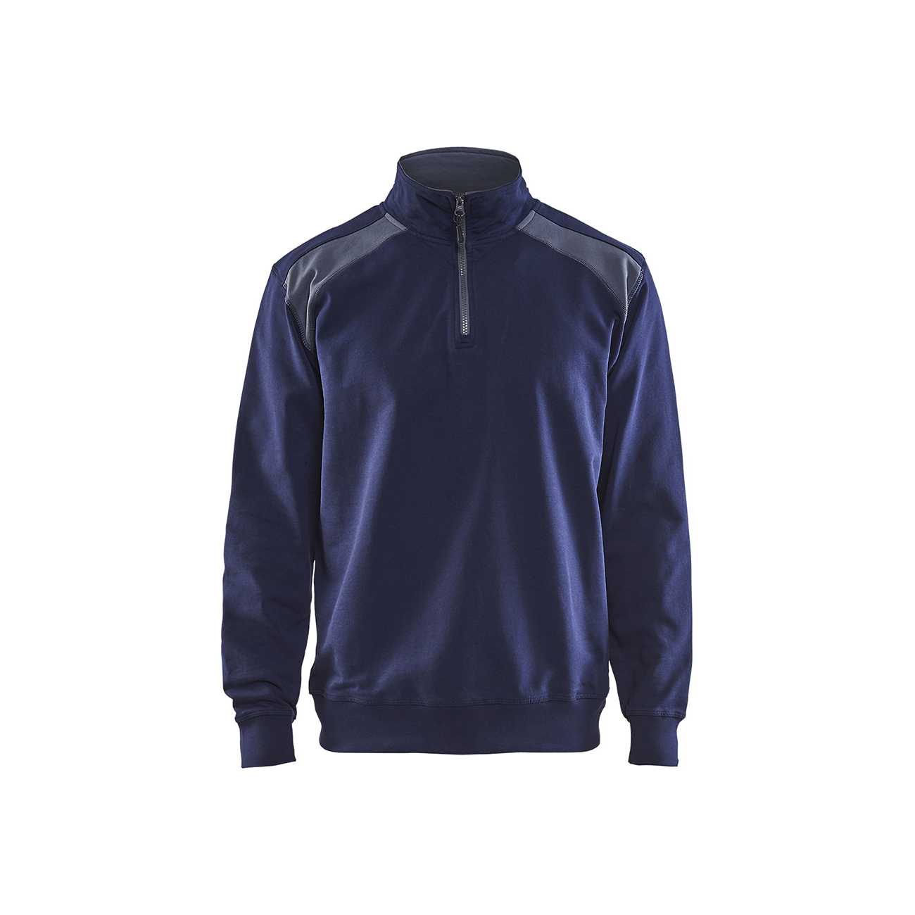 BLAKLADER 33531158 Half Zip 2 Tone Sweatshirt Work Sweatshirt MEN - 100% Cotton