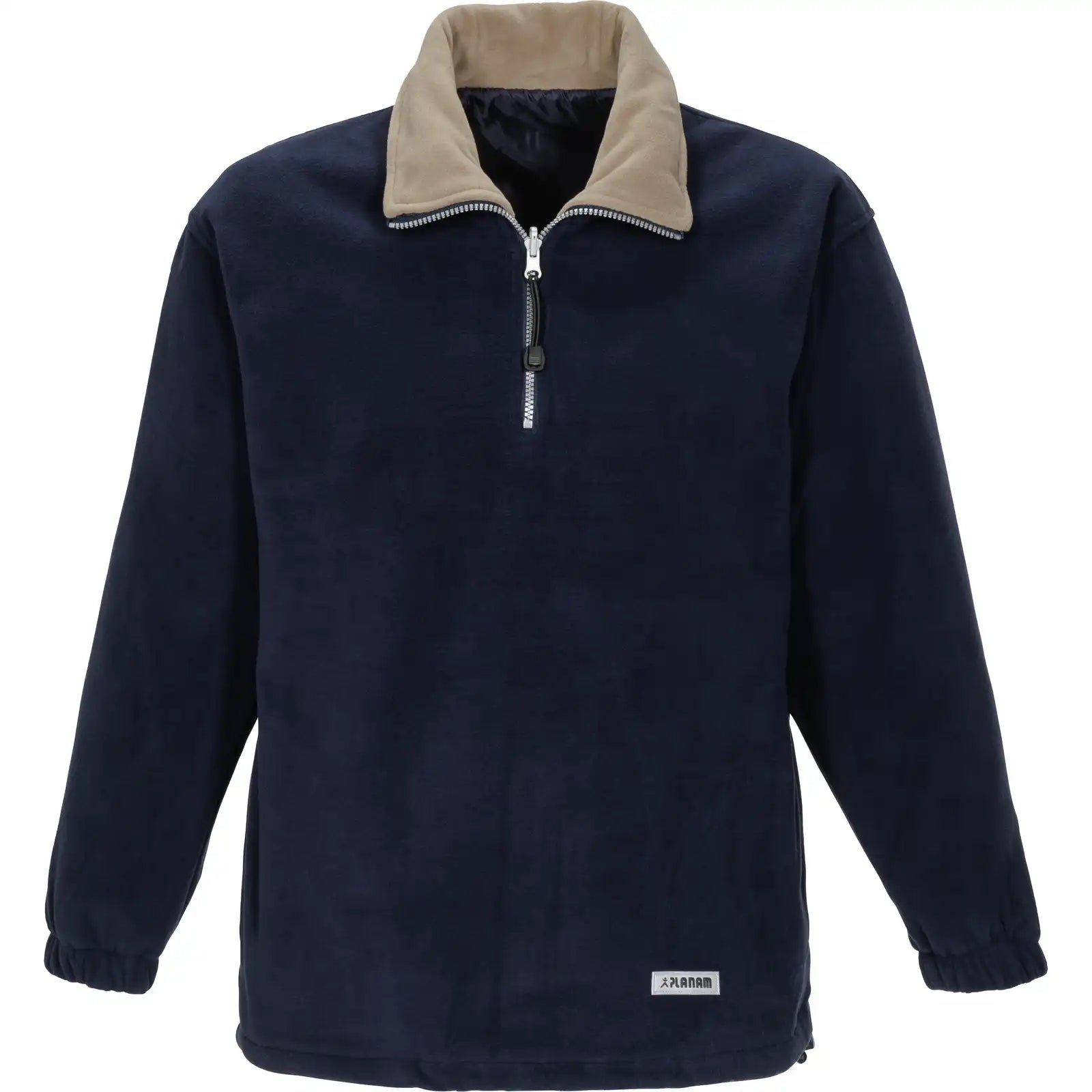 Planam Outdoor Relax Fleecetroyer marine/camel L marine/camel - Vorschaubild