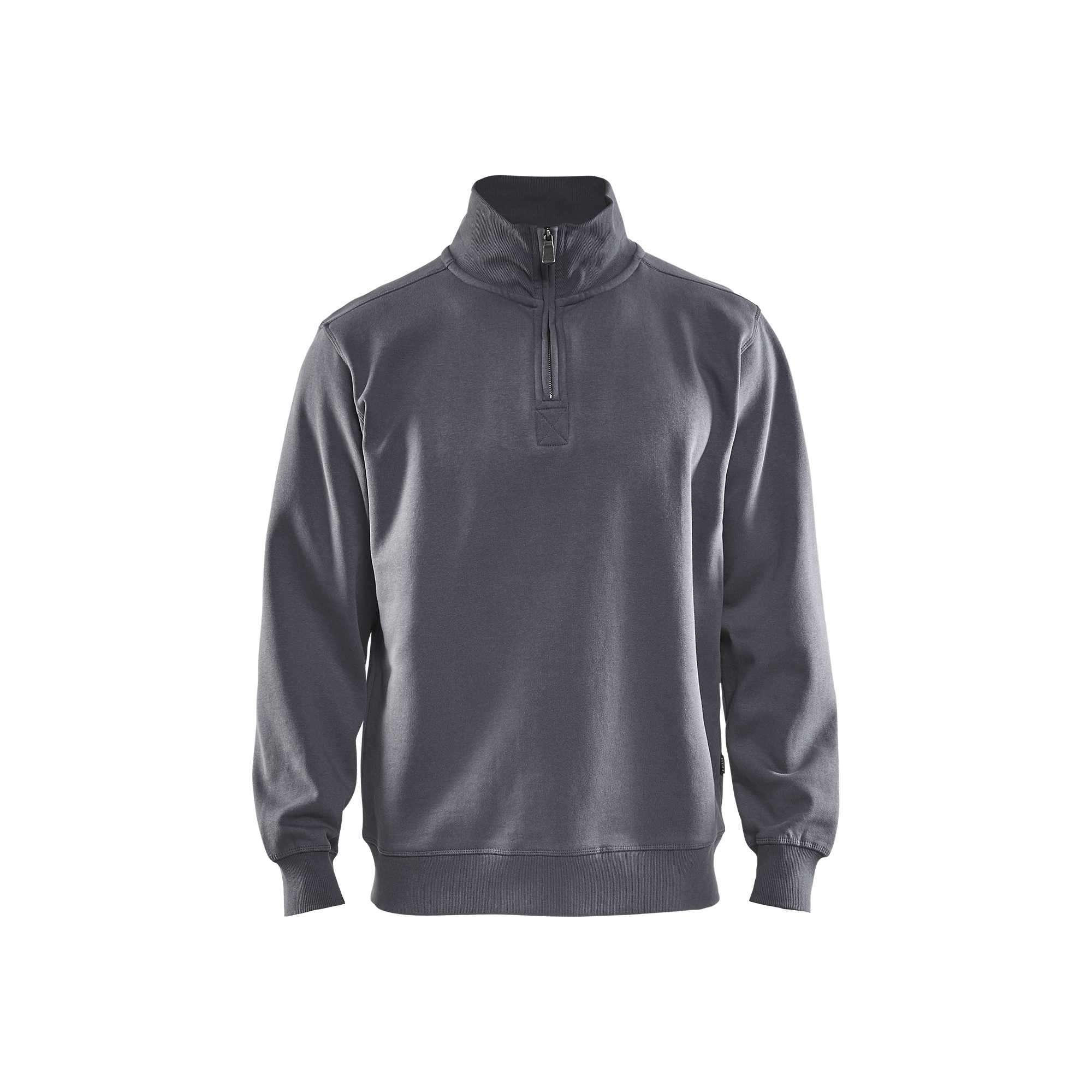 BLAKLADER 33651048 Sweatshirt With Collar Half-zip Work Sweatshirt MEN - Brushed Inside