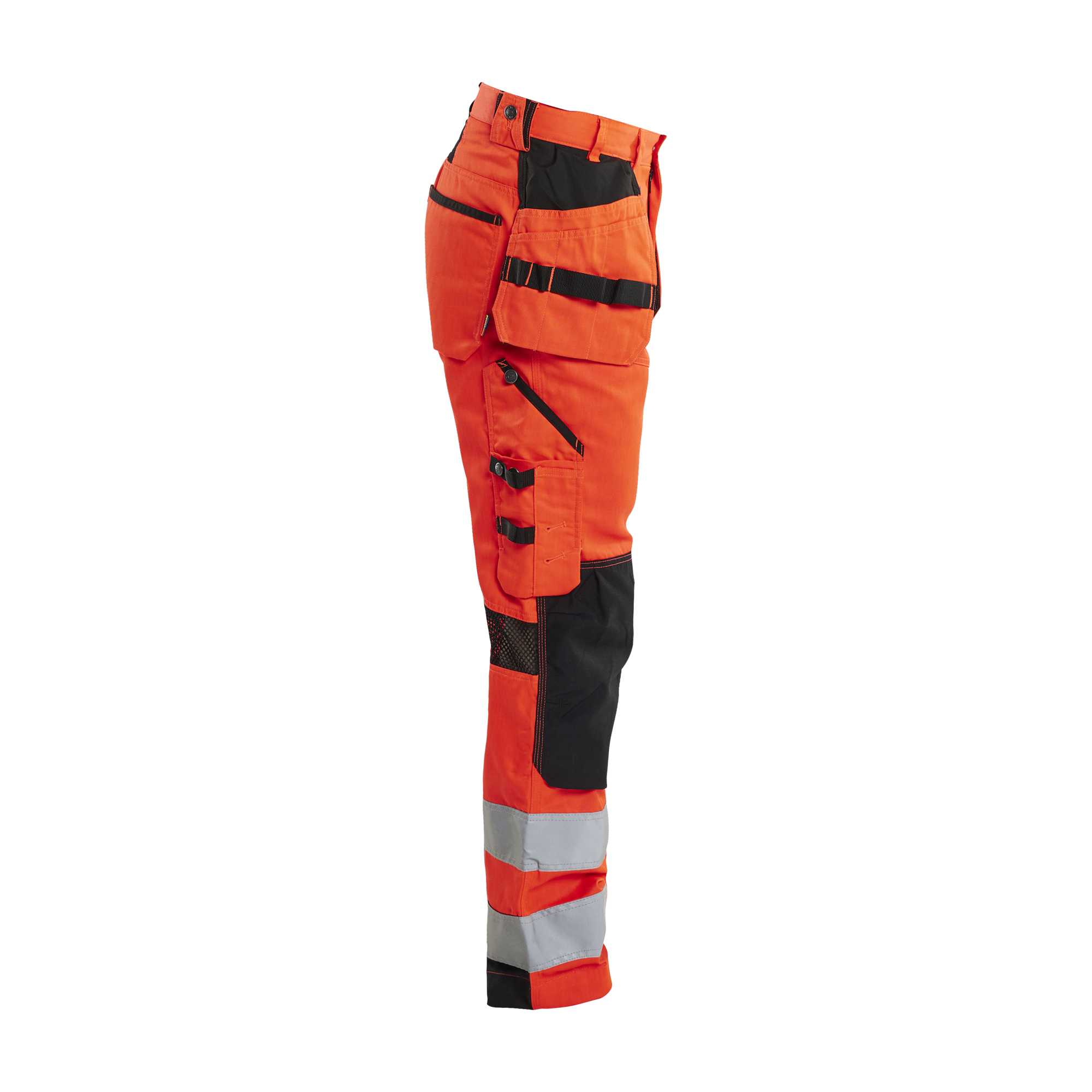 BLAKLADER 15651811 | Ventilated Hi Vis trousers Hi Vis Reflective Work Trousers Men - Mesh Panels