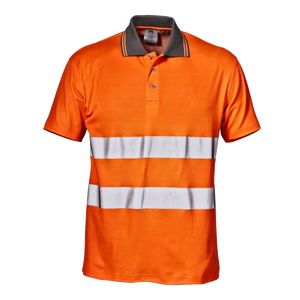 MISTRAL CONFORT POLO SHIRT - Class 2 - Double Reflective Band - Double Jersey Piquet - Image 1