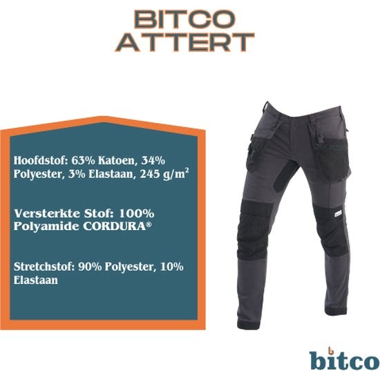 Stretch Work Trouser – BITCO ATTERT with CORDURA® – Bitco Workwear