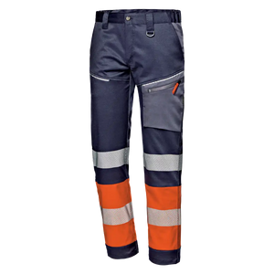 SIR SAFETY CONTRAST Pantaloni da lavoro stretch ad alta visibilità uomo - Bande riflettenti