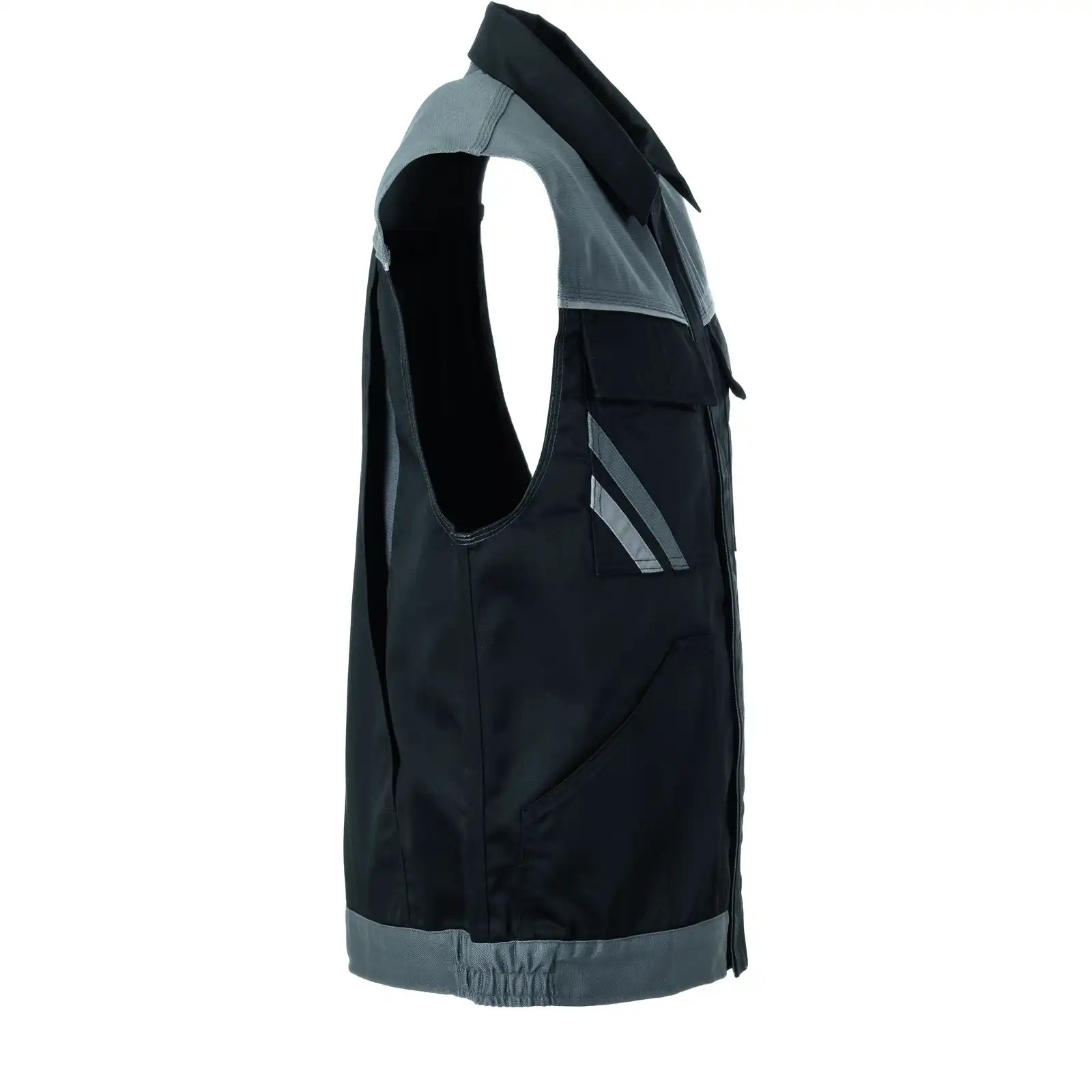 Planam Highline Arbeitsweste schwarz/schiefer/zink XS schwarz/schiefer/zink - Produktbild ohne Model