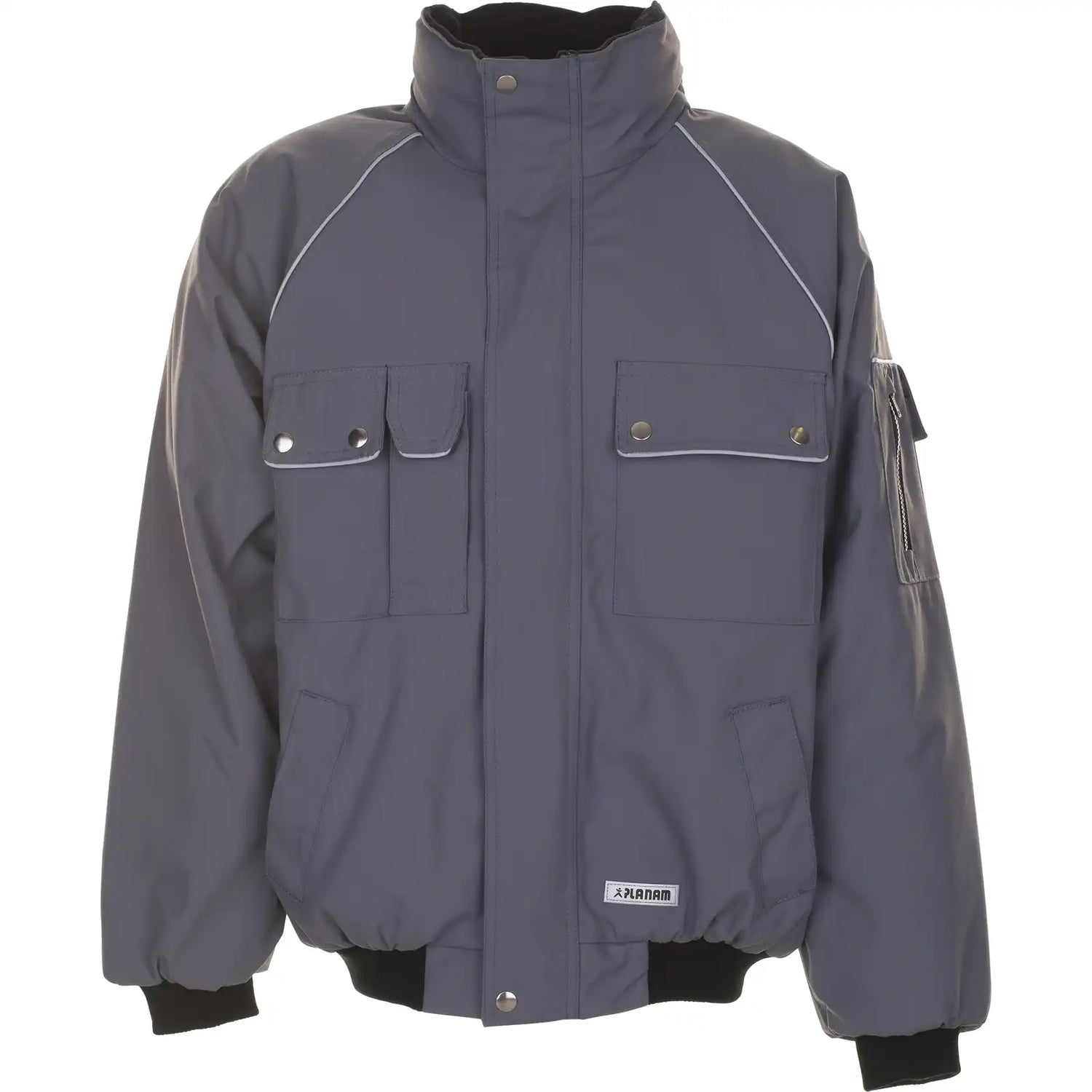 Planam Canvas 320 Winterblouson grau/schwarz S grau/schwarz - Vorschaubild