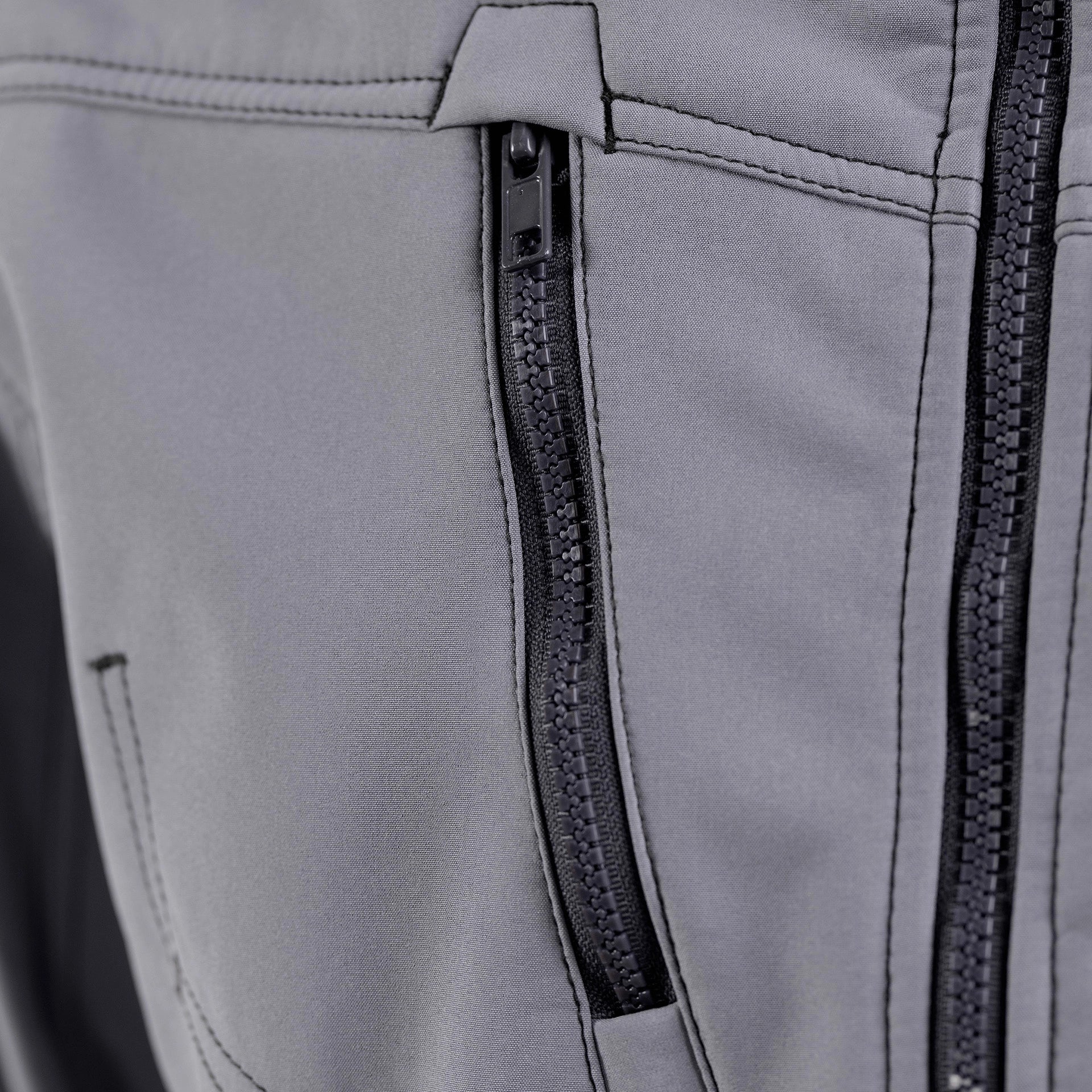 TMG Kult Worker Softshell jacket light grey - KW-220020_Softshelljacke_mittelgrau_reisverschluss_1920x1920