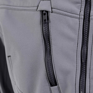 TMG Kult Worker Softshell jacket light grey - KW-220020_Softshelljacke_mittelgrau_reisverschluss_1920x1920