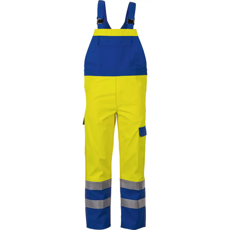 Planam Major Protect Latzhose warngelb/kornblumenblau 102 gelb/kornblumenblau - Vorschaubild