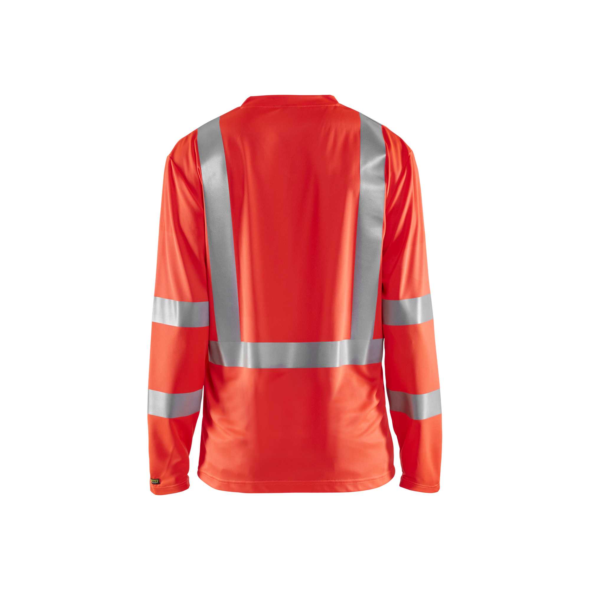 BLAKLADER 33831011 Hi Vis UV long sleeved T shirt Hi Vis Reflective Long Sleeve Work T-Shirt MEN - 100% Polyester