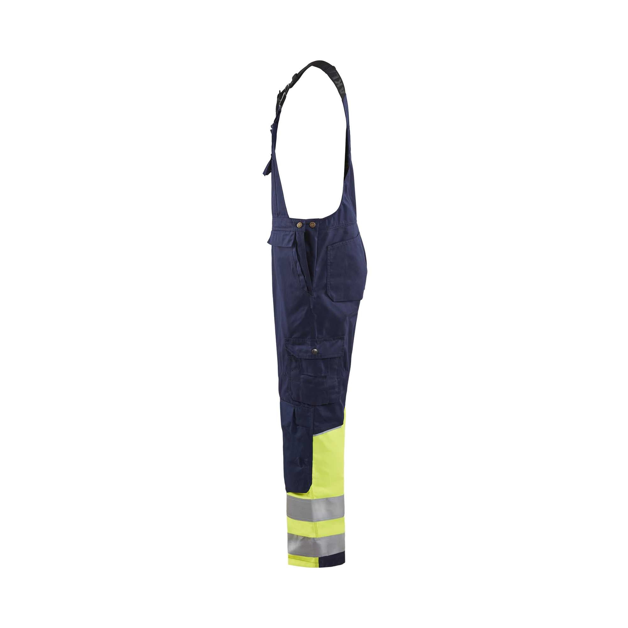 BLAKLADER 26621800 Hi Vis Bib overall Hi Vis Reflective Work Bib Trousers Men - Class 1 Certified