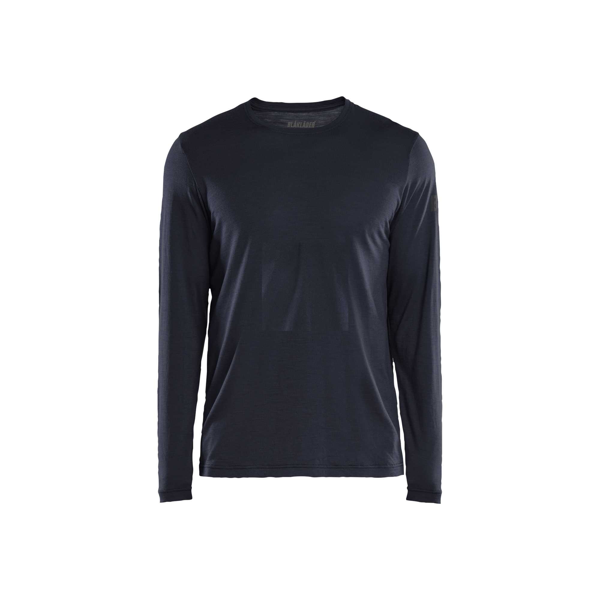 BLAKLADER 35381743 Long sleeved Merino Wool T shirt Long Sleeve Work T-Shirt MEN - 85% Merino Wool