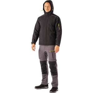 Planam rECOline Winterjacke schwarz          XS schwarz - Produktbild mit Model