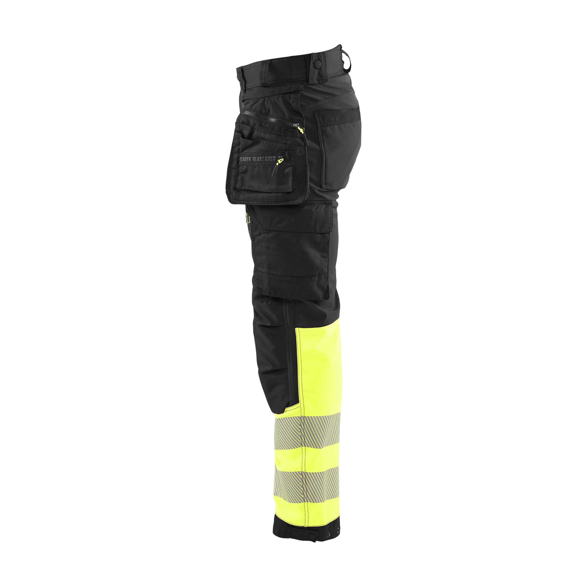 BLAKLADER 18212513 | Hi vis Softshell Trousers Hi Vis Reflective Work Trousers Men - Waterproof
