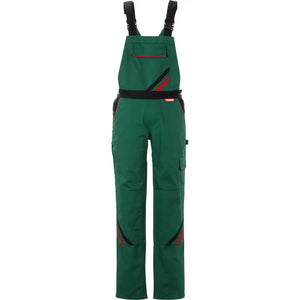 Planam Highline Damen Latzhose grün/schwarz/rot 34 grün/schwarz/rot - Vorschaubild