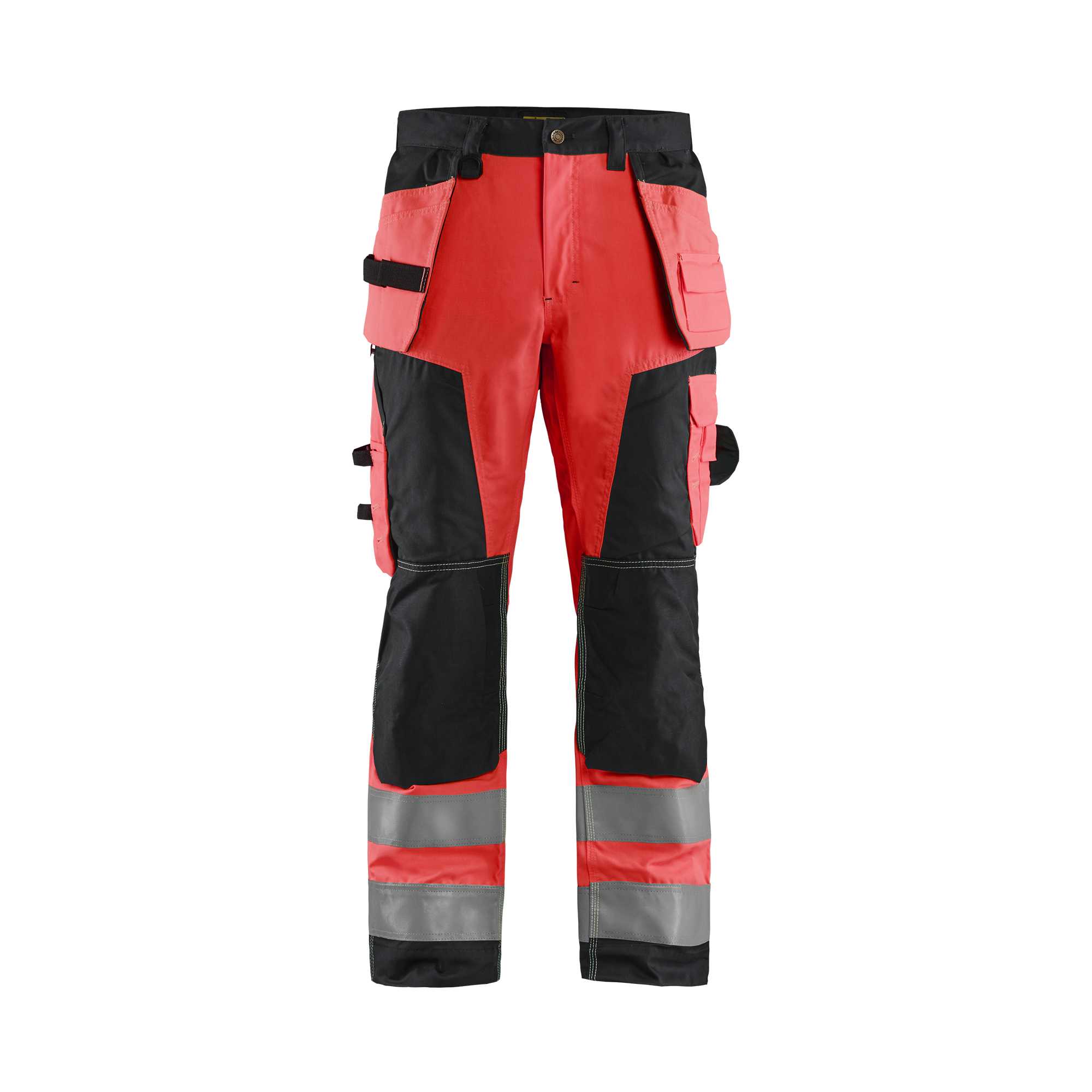 BLAKLADER 15681811 | Warnschutz-Handwerkerhose Warnschutz Reflektierende Arbeitshose Herren - Twill-Gewebe